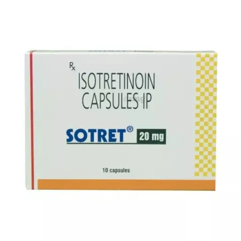 SOTRET 20 MG - 30 tabs by Sun Pharma, India SOTRET 20 MG - 30 tabs by Sun Pharma, India