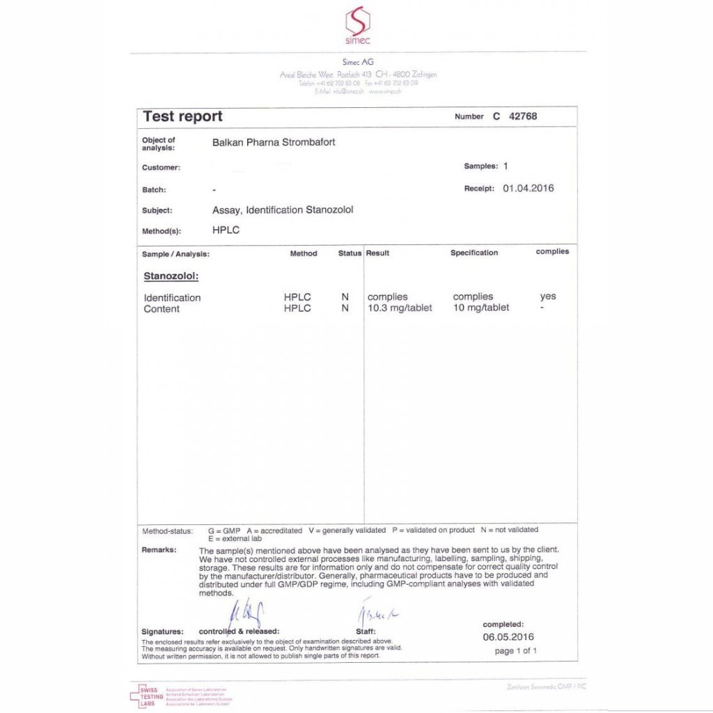 STROMBAFORT 10 - 100 tabs by Balkan Pharmaceuticals STROMBAFORT 10 - 100 tabs by Balkan Pharmaceuticals