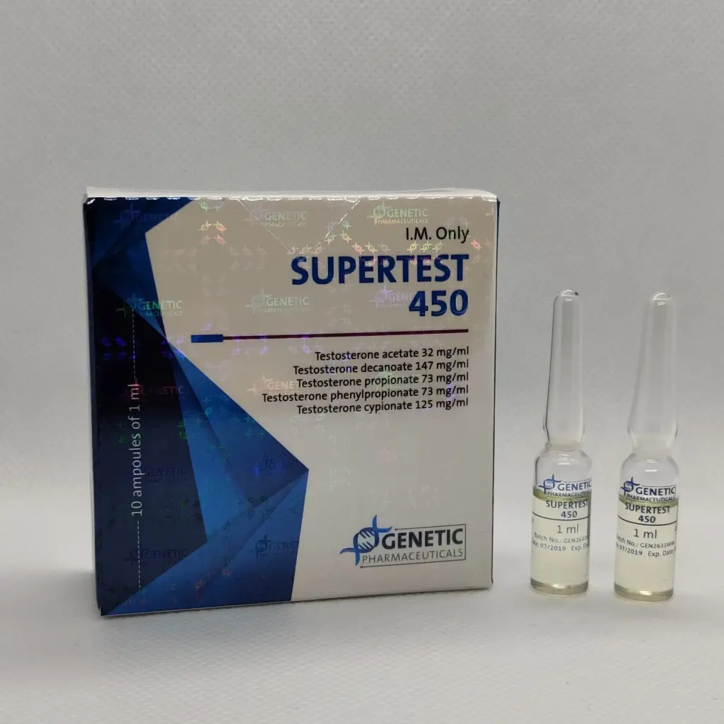 SUPERTEST 450 - 10 amps by Genetic Pharmaceuticals SUPERTEST 450 - 10 amps by Genetic Pharmaceuticals