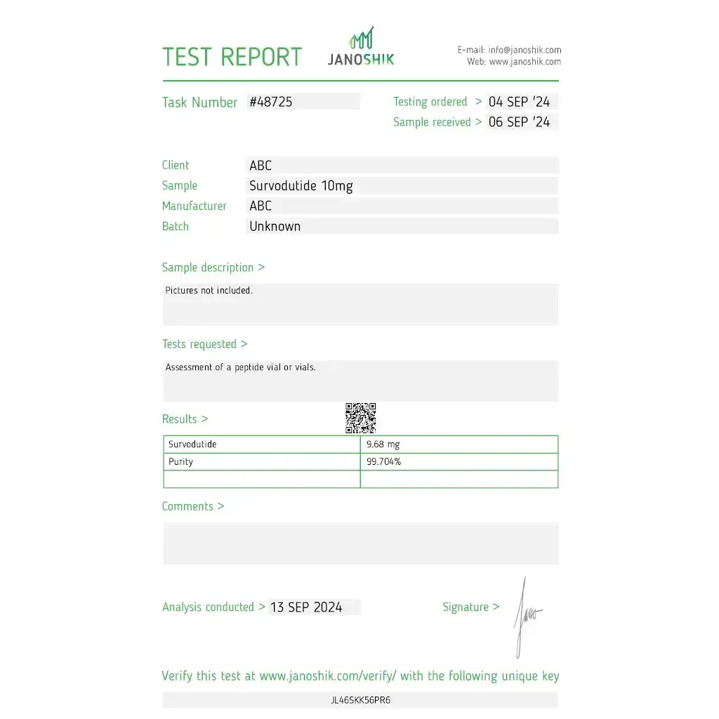 SURVODUTIDE 10MG - vial by Stealth Labs SURVODUTIDE 10MG - vial by Stealth Labs