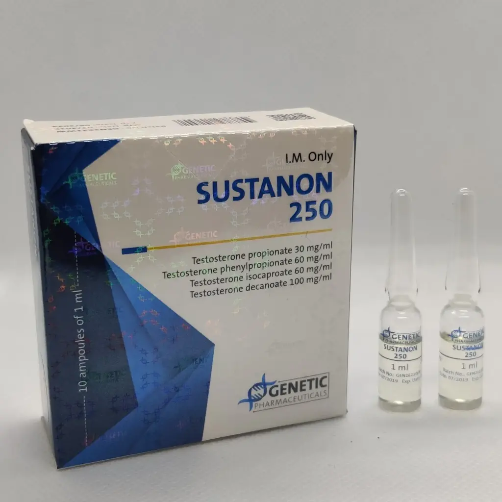 SUSTANON 250 - 10 amps by Genetic Pharmaceuticals SUSTANON 250 - 10 amps by Genetic Pharmaceuticals