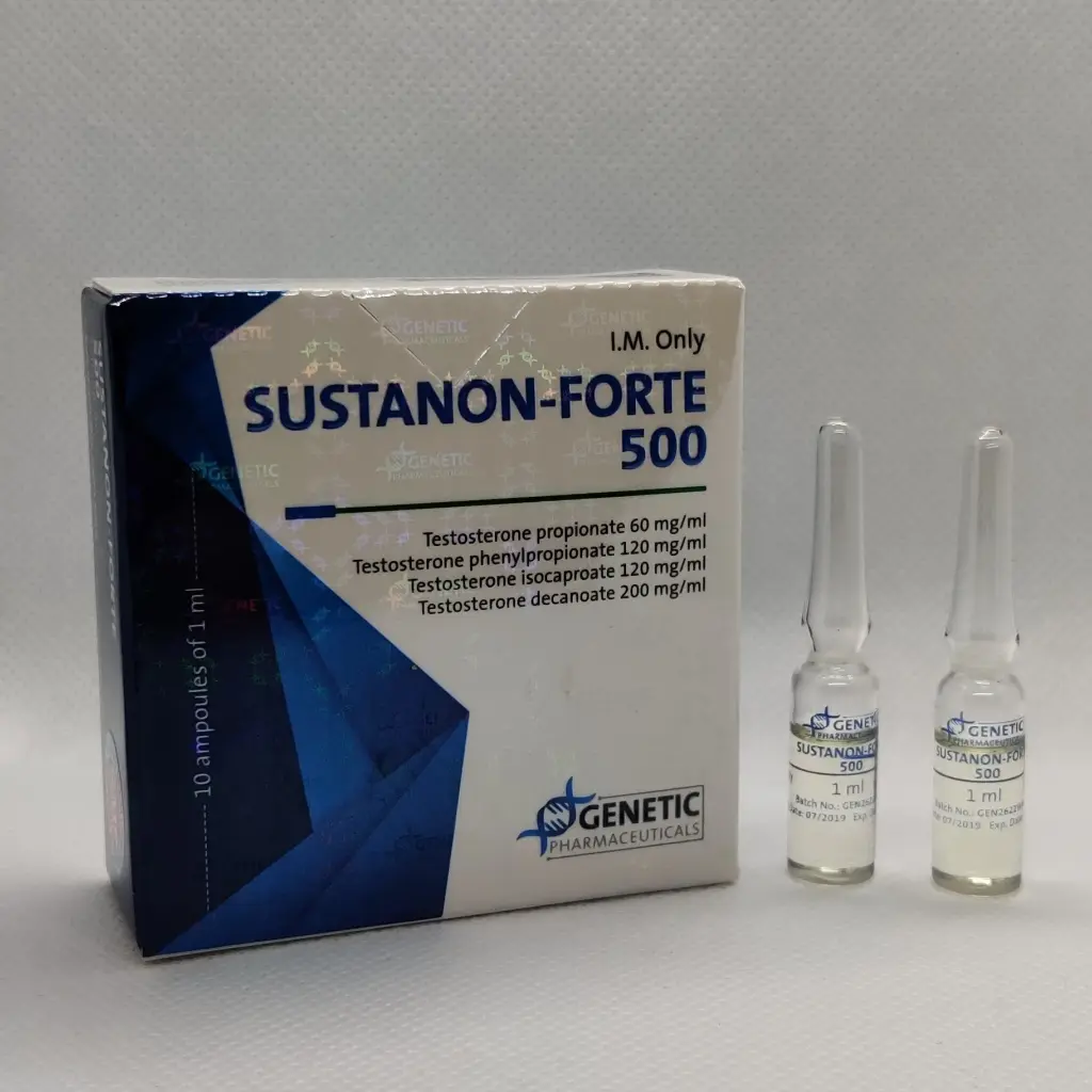 SUSTANON-FORTE 500 - 10 amps by Genetic Pharmaceuticals SUSTANON-FORTE 500 - 10 amps by Genetic Pharmaceuticals