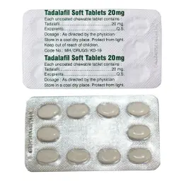 TADALAFIL SOFT 20 MG - 100 tabs by Aurochem Laboratories (I) Pvt. Ltd, India
