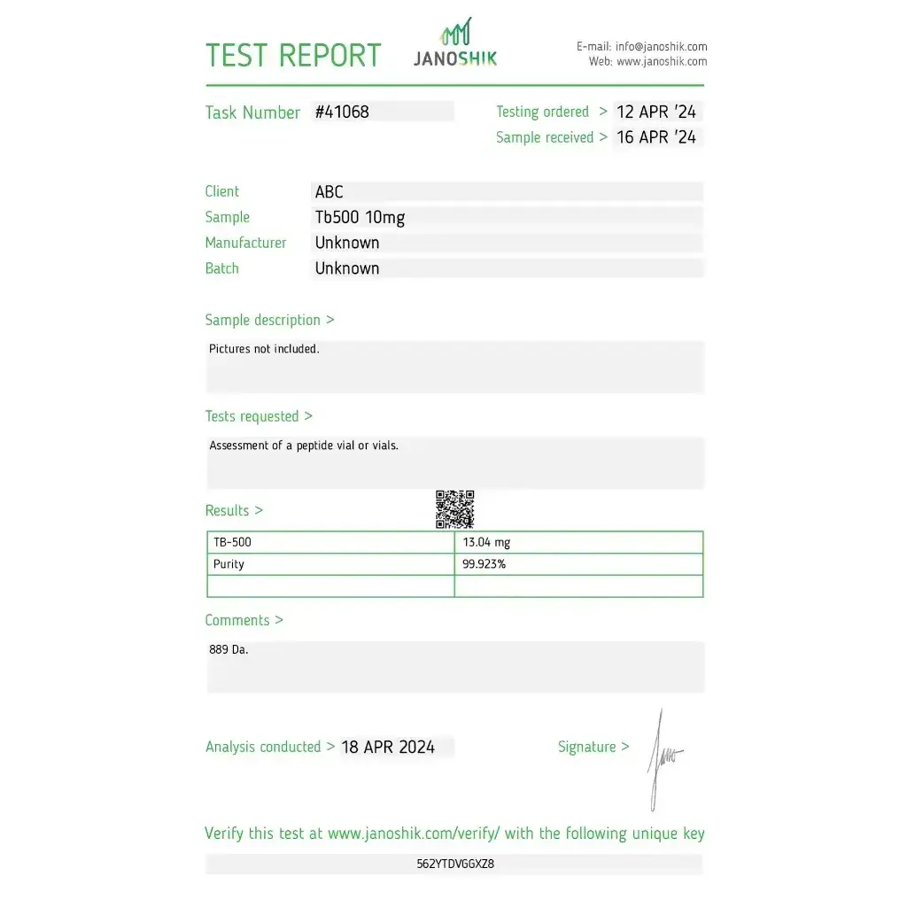 TB 500 - vial by Stealth Labs TB 500 - vial by Stealth Labs