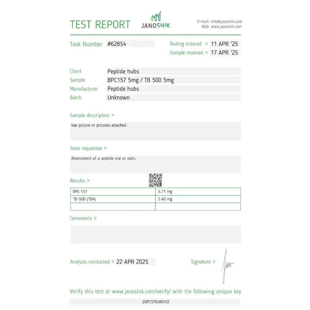 TB 500/BPC 157 10 MG - vial by Peptide Hubs TB 500/BPC 157 10 MG - vial by Peptide Hubs