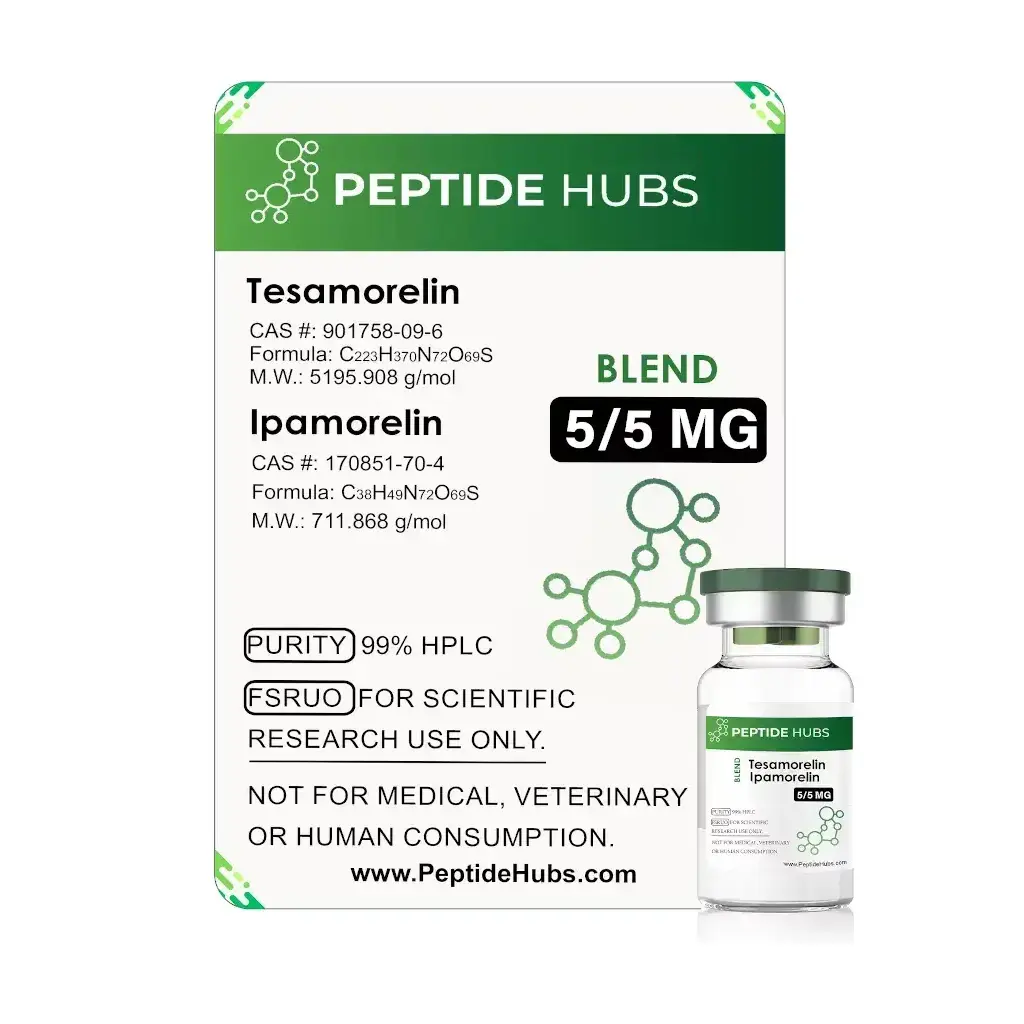 TESAMORELIN 5 MG/IPAMORELIN 5 MG - vial by Peptide Hubs