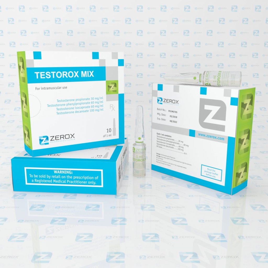 TESTOROX MIX - 10 amps by Zerox Pharmaceuticals TESTOROX MIX - 10 amps by Zerox Pharmaceuticals