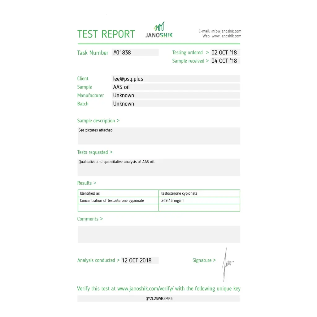 TESTOSTERONE CYPIONATE - 10 ml by Hilma Biocare