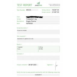 TIRZE-PEP 5 MG - vial by Dragon Pharma, Europe