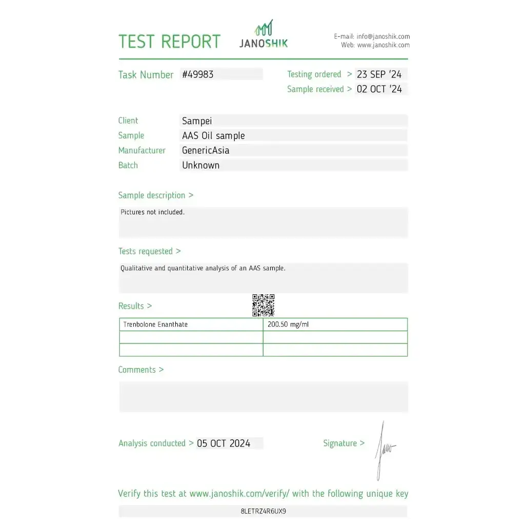 TRENBOLONE ENANTHATE 200 - 10 ml by Stealth Labs TRENBOLONE ENANTHATE 200 - 10 ml by Stealth Labs