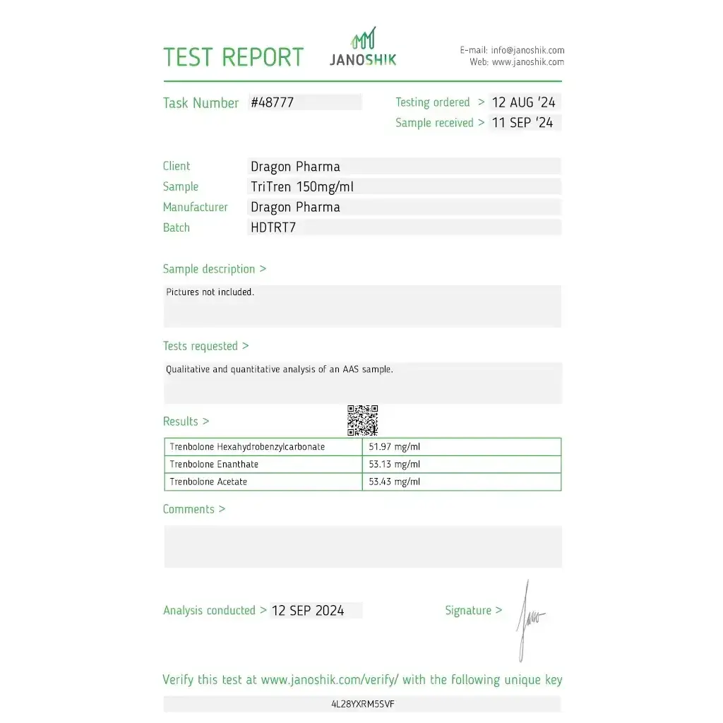 TRI-TREN 150 - 10 ml by Dragon Pharma, Europe TRI-TREN 150 - 10 ml by Dragon Pharma, Europe