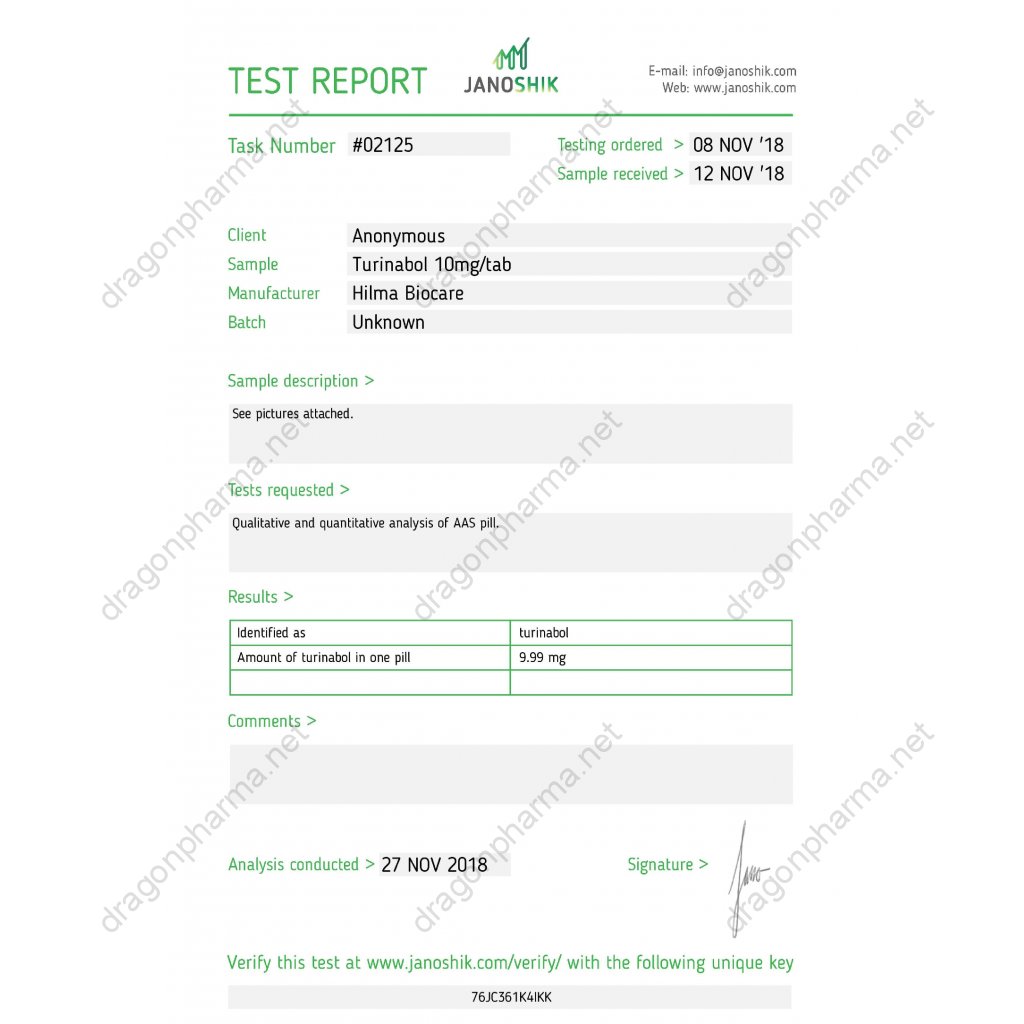 TURINABOL - 100 tabs by Hilma Biocare TURINABOL - 100 tabs by Hilma Biocare